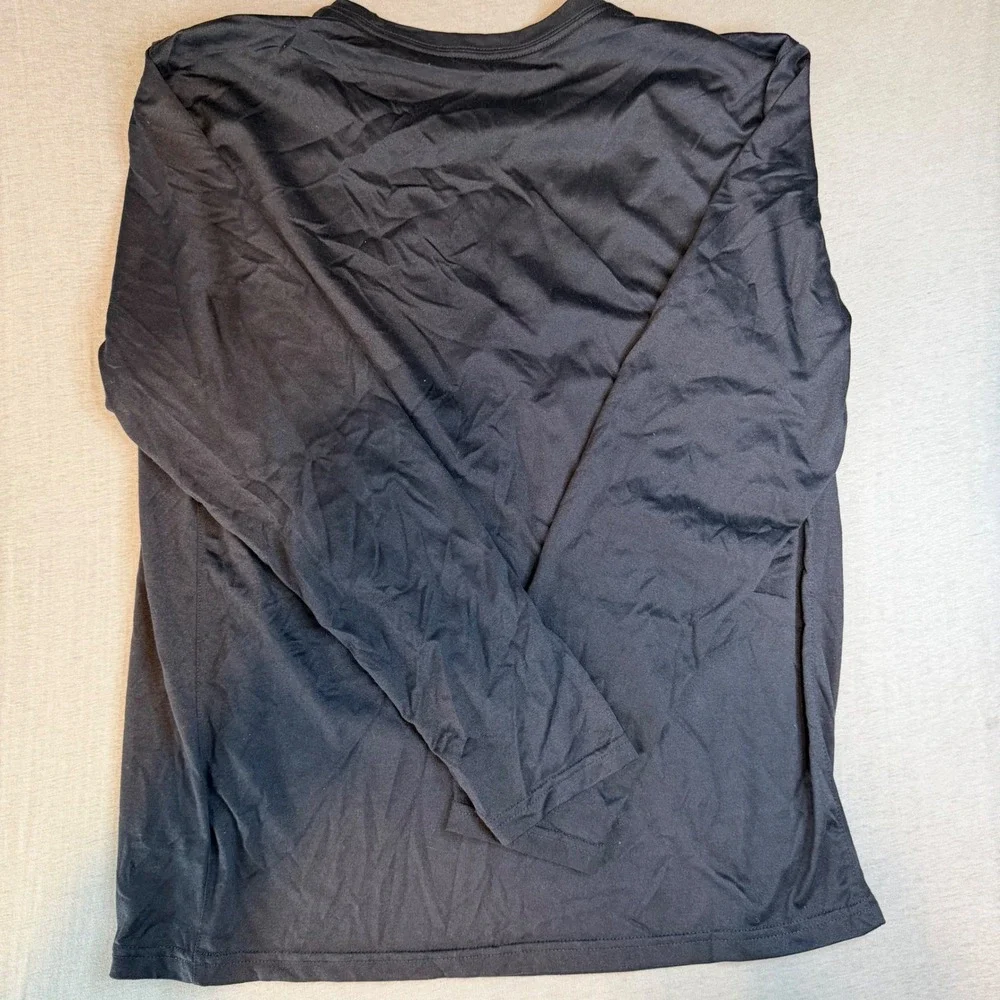 Nike Dri-FIT Mens Long Sleeve Training Shirt Black Large 472969-615506
